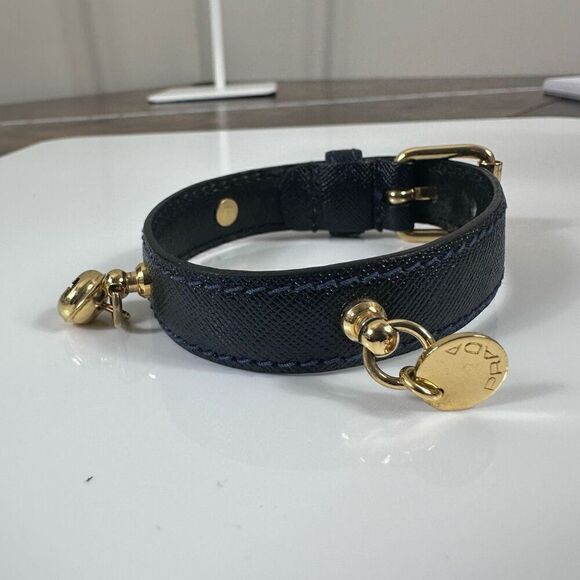 Prada Saffiano Leather Charm Bracelet W/ Certificate of Authenticity - Picture 1 of 11